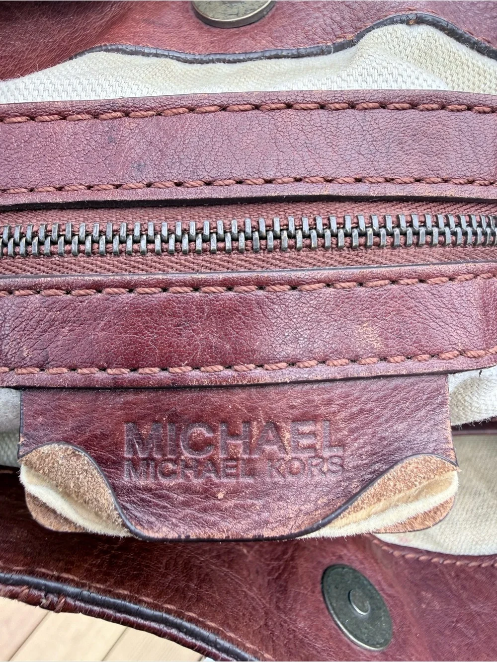 Vintage Micheal Kors Leather Hobo Bag